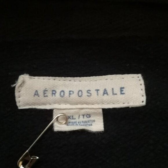 Aeropostale Black with White Lettering Ladies Hoodie - Picture 6 of 7